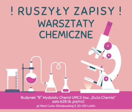 Zapisy na warsztaty chemiczne!