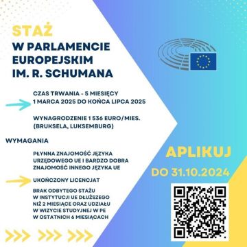 Staże w parlamencie europejskim