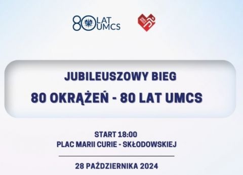 Jubileuszowy bieg "80 okrążeń - 80 lat UMCS"