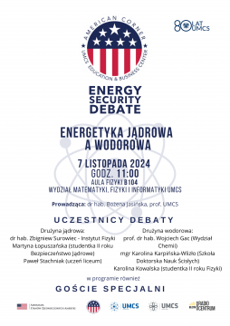 Energetyka jądrowa a wodorowa | debata drużynowa 