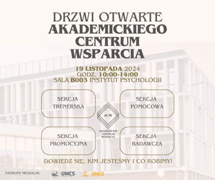 Dzień Otwarty Akademickiego Centrum Wsparcia - 19.XI.2024