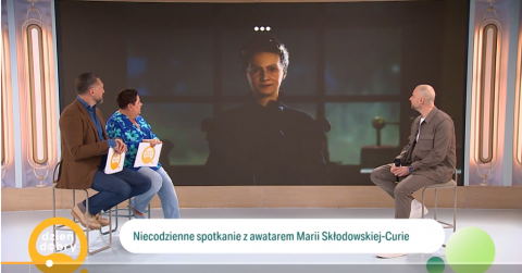 Awatar Marii Curie-Skłodowskiej w „Dzień dobry TVN”