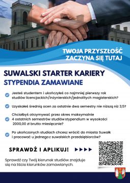 Suwalski Starter Kariery - stypendia zamawiane