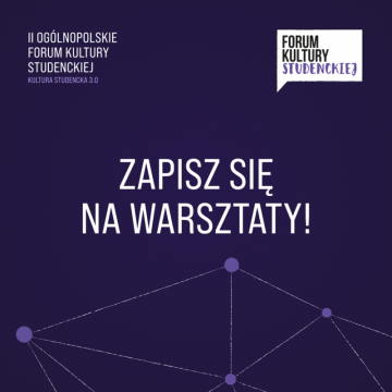 Zapisy na warsztaty!- ostatnie wolne miejsca