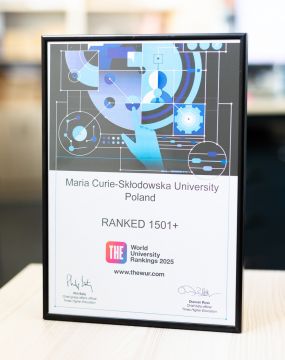 Wręczenie nagród w rankingu THE World University Rankings...