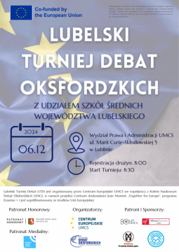 Lubelski Turniej Debat Oksfordzkich (6 grudnia)