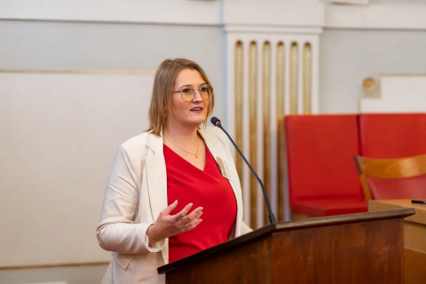 Dr Ewelina Kancik-Kołtun na konferencji w Słowacji 