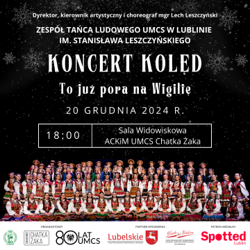 Zapraszamy na Koncert Zespołu Tańca Ludowego UMCS!