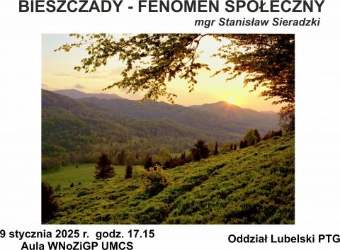 Bieszczady – fenomen społeczny | odczyt OL PTG