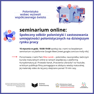 II seminarium dotyczące kompetencji polonistów na rynku...