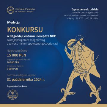 Mgr Mateusz Jeleń zwycięzcą w konkursie o Nagrodę Centrum...