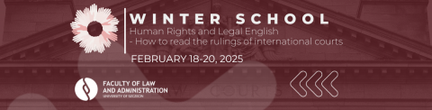 Winter School: Human Rights and Legal English - How to...