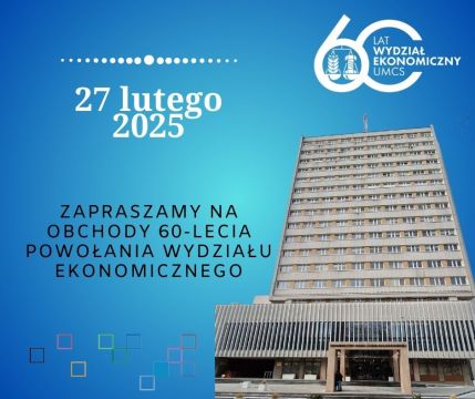 Zaproszenie na obchody 60-lecia powołania Wydziału...
