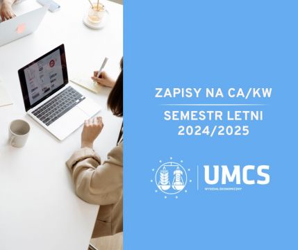 Już jutro! Zapisy do grup CA/KW.