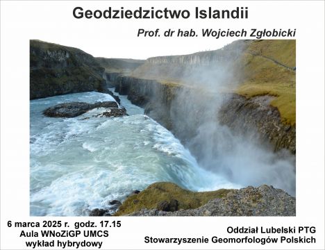 "Geodziedzictwo Islandii" - odczyt