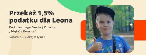 Przekaż 1,5% podatku dla Leosia Zaleskiego
