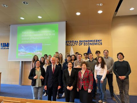 Gościliśmy stypendystów Zimowej Szkoły Studium Europy...