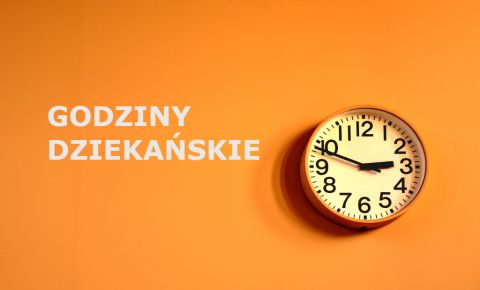 Godziny dziekańskie - 9 kwietnia 