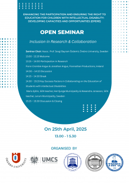 Zaproszenie na seminarium online Inclusion in Research...
