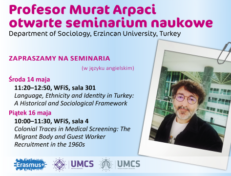 Otwarte seminarium Profesora Murata Arpacı - zapraszamy