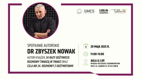 Spotkanie autorskie z dr. Zbyszkiem Nowakiem
