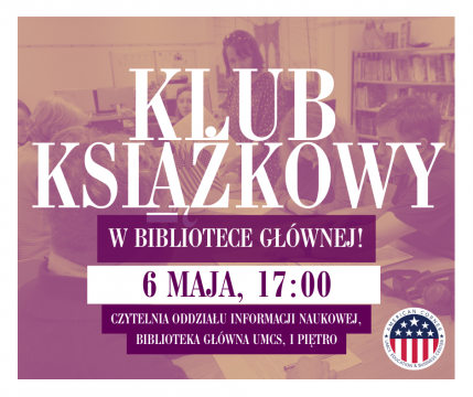 Klub Książkowy American Corner 6 maja