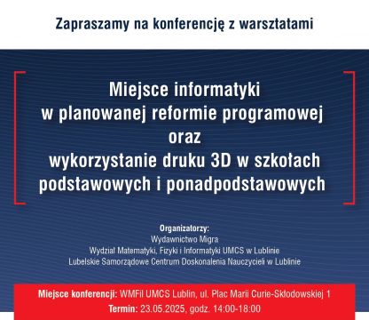 Konferencja "Miejsce informatyki w planowanej...
