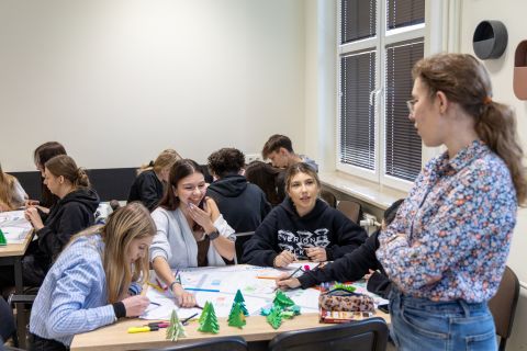 Uczniowie XXIII LO na warsztatach „Moje idealne miasto”