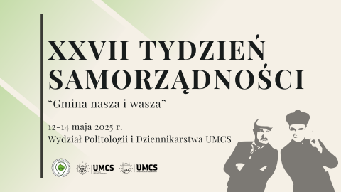 Zapraszamy na XXVII Tydzień Samorządności