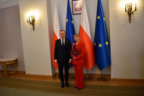 Prof. Marta Fiołka received the nomination from the...