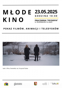Zaproszenie na pokaz filmowy "Młode kino"