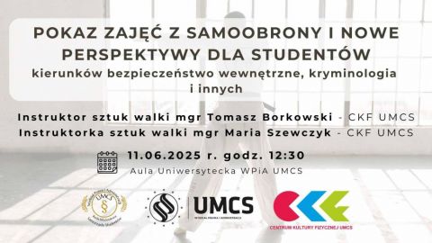 Pokaz zajęć z samoobrony i nowe perspektywy dla studentów...