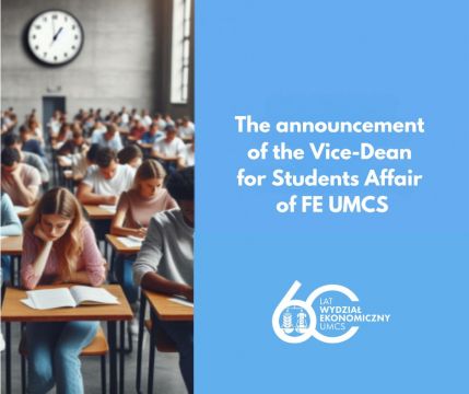 The announcement  of the Vice-Dean  for Students Affair...