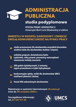 Administracja Publiczna - Trwa rekrutacja na studia...