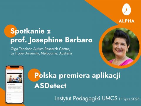 Polska premiera aplikacji ASDetect i wizyta prof....