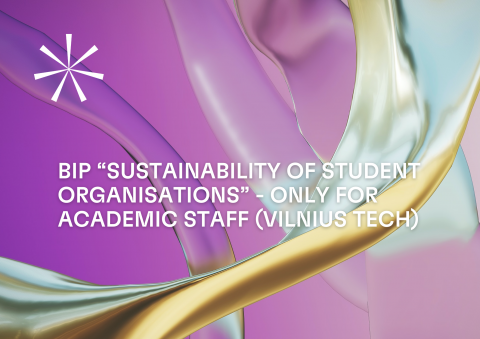 BIP “Sustainability of Student Organisations” - only for...