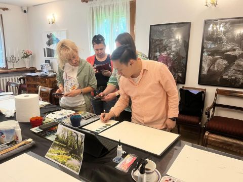 Letnie warsztaty akwareli z Minh Dam - fotorelacja