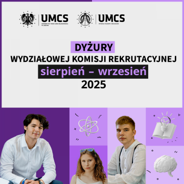 Dyżury Wydziałowej Komisji Rekrutacyjnej – sierpień i...