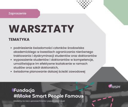 Bezpłatne warsztaty online w ramach projektów Equal...
