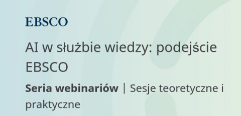 Zapraszamy na serię webinariów EBSCO