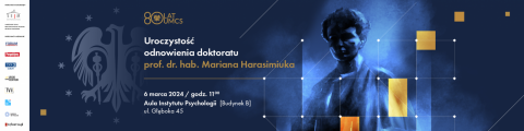 Odnowienie doktoratu prof. dr. hab. Mariana Harasimiuka