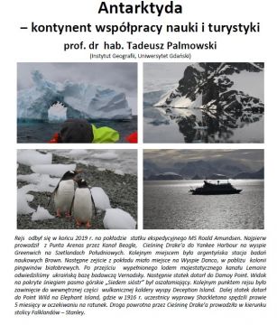 "Antarktyda - kontynent badań naukowych i...