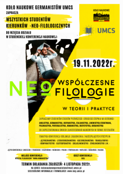 Współczesne neoFilologie w teorii i praktyce - konferencja