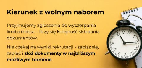 Zapraszamy na dodatkową rekrutację na Wydziale...