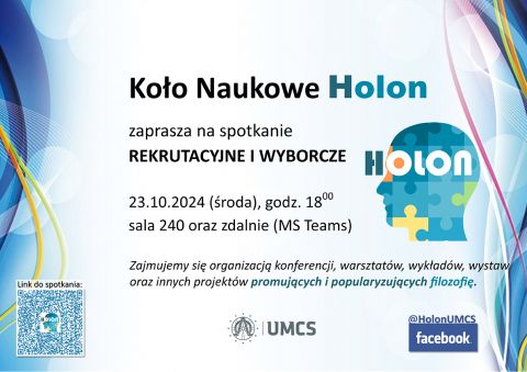 Spotkanie rekrutacyjno-wyborcze Koła Naukowego HOLON