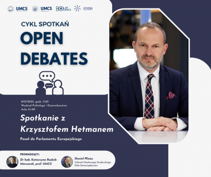 Open Debates | debata z Krzysztofem Hetmanem 