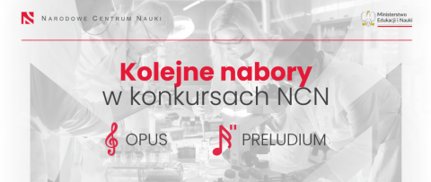 Nabory do konkursów OPUS 29 i PRELUDIUM 24