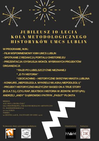 Plakat Jubileusz 10-lecia KMH UMCS Lublin.jpg