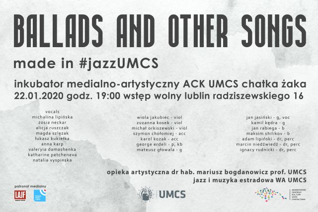Ballads adn Other Songs Made in #jazzUMCS plakat.jpg