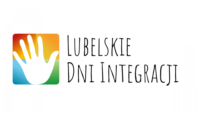 logo z rysunkiem dłoni i napisem Lubelskie Dni Integracji